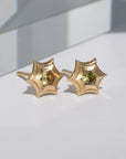 Green Sapphire Stargazer Studs