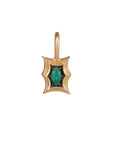 Tablet Charm with Emerald