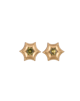 Green Sapphire Stargazer Studs
