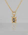 Diamond Tablet Necklace