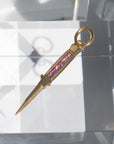 Pink Sapphire Channel Set Cut a Bitch